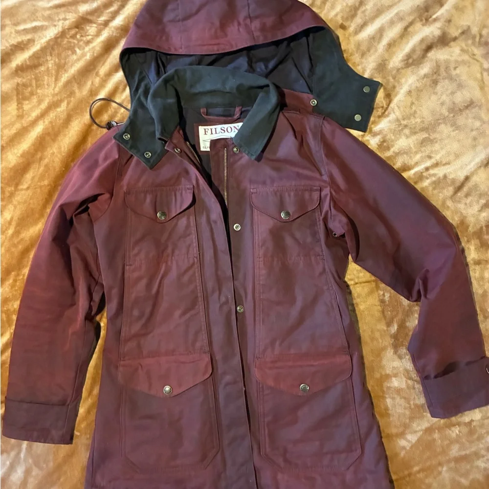 Filson Waxed Cotton Moorcroft Jacket XS WORN ONCE - Picture 2 of 11